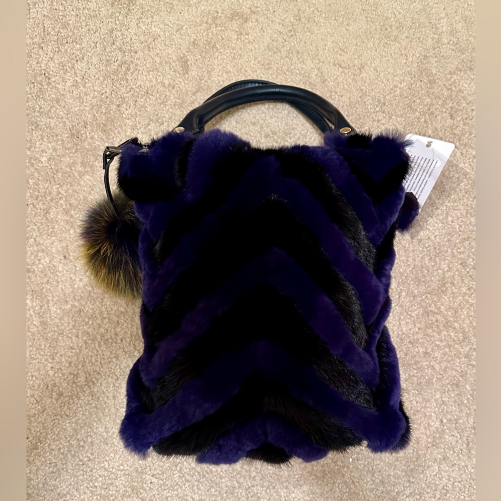 Boutique Mink & Fox Fur Crossbody - Picture 7 of 9